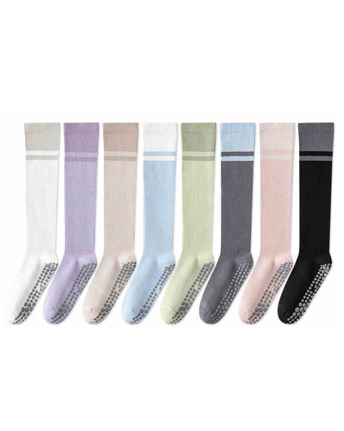 Women's Colorblocked Non-Split Toe Knee-High Socks