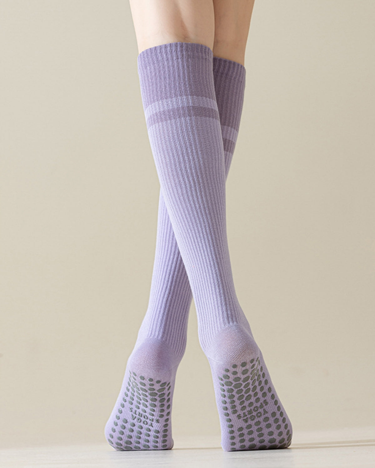 Women's Colorblocked Non-Split Toe Knee-High Socks