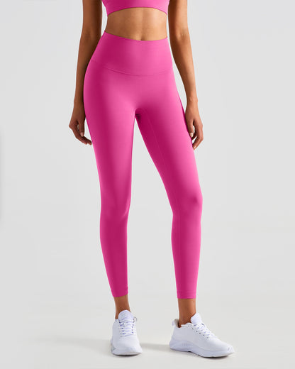 Seamless High-Rise 7/8 Length Leggings, Inseam 25'', Red Pink Collection