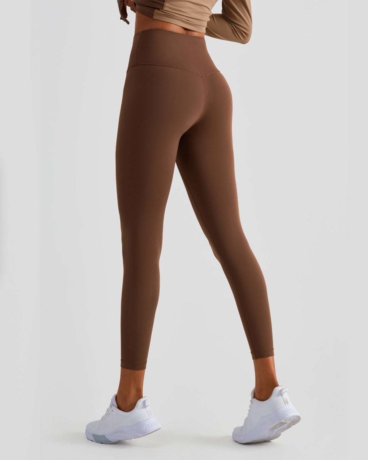 Seamless High-Rise 7/8 Length Leggings, Inseam 25'', Brown Collection