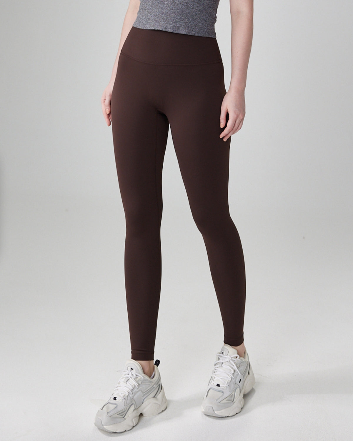 Seamless High-Rise 7/8 Length Leggings, Inseam 25'', Brown Collection