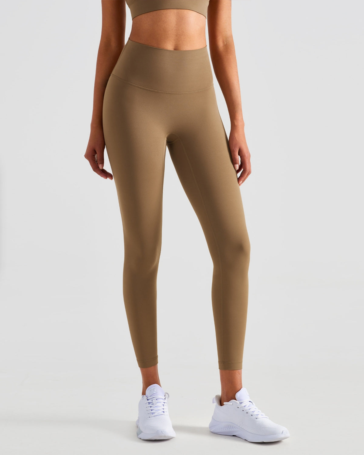 Seamless High-Rise 7/8 Length Leggings, Inseam 25'', Brown Collection