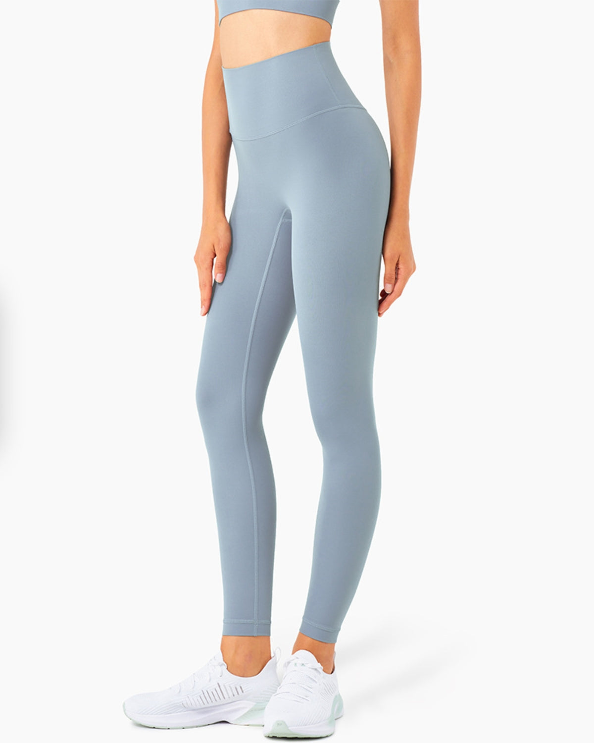 Seamless High-Rise 7/8 Length Leggings, Inseam 25'', Gray Collection