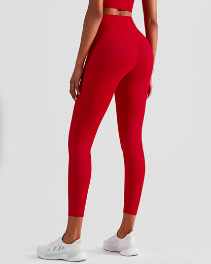 Seamless High-Rise 7/8 Length Leggings, Inseam 25'', Red Pink Collection