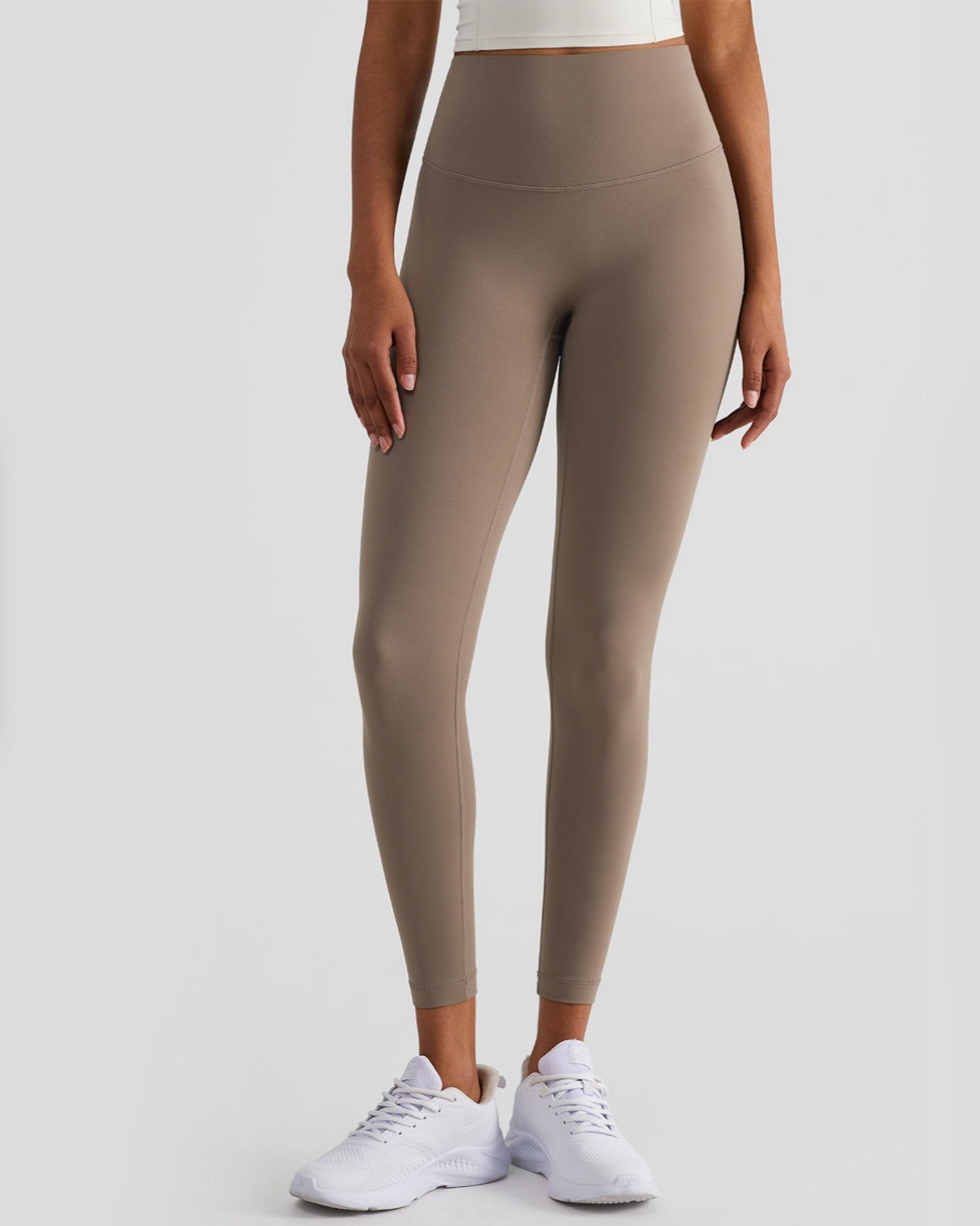 Seamless High-Rise 7/8 Length Leggings, Inseam 25'', Brown Collection