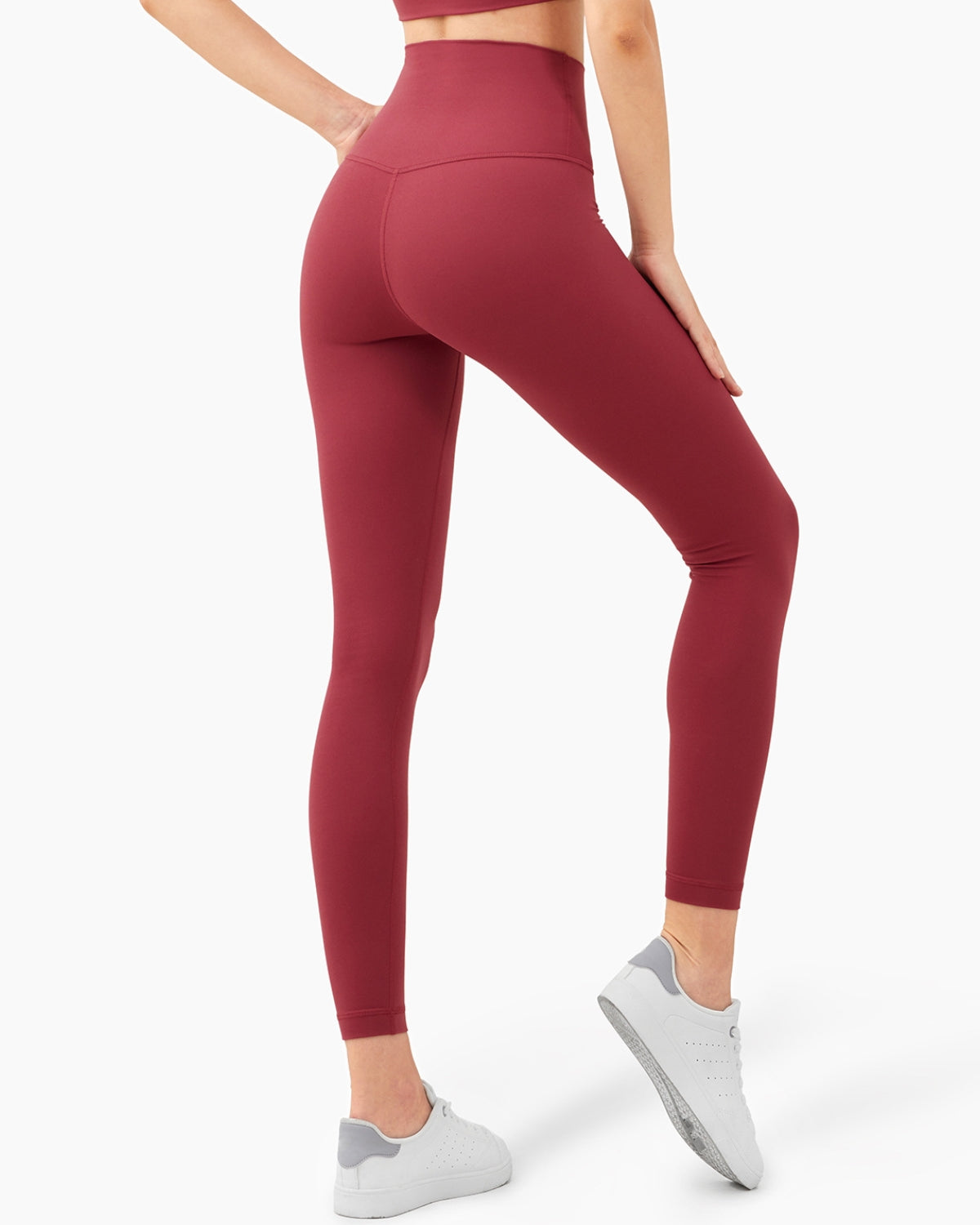 Seamless High-Rise 7/8 Length Leggings, Inseam 25'', Red Pink Collection