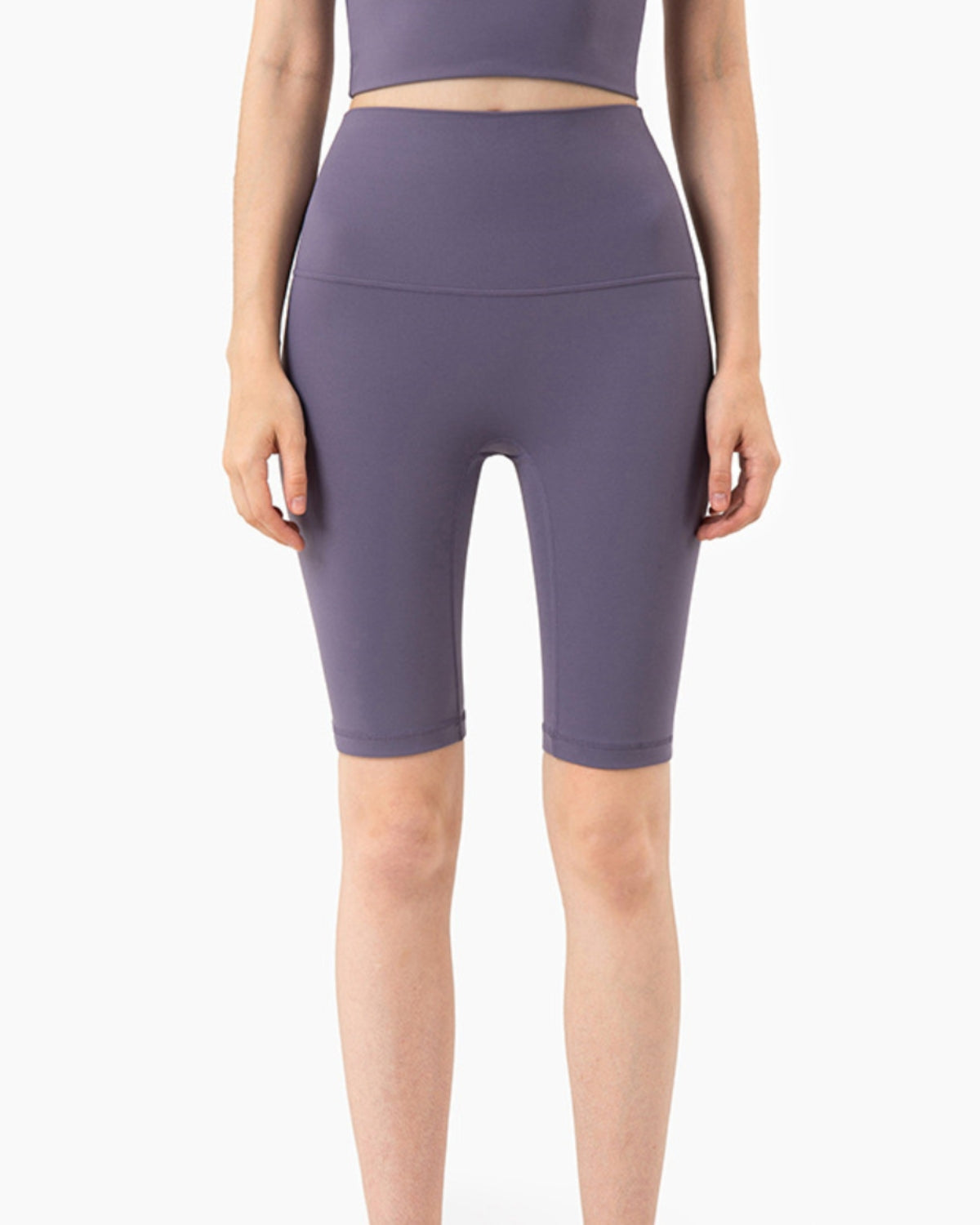 Seamless High-Rise Short 8'', Purple Collection