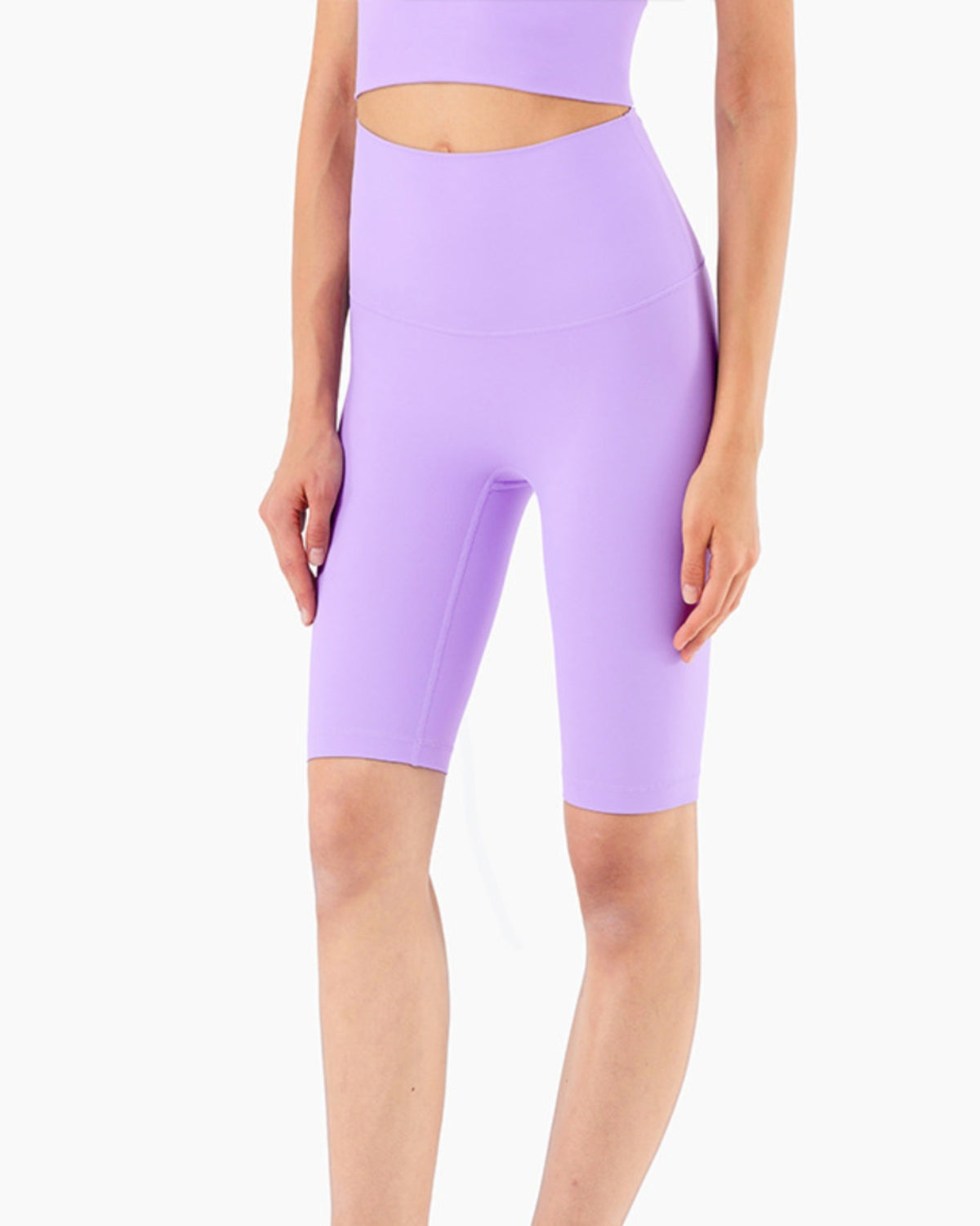 Seamless High-Rise Short 8'', Purple Collection