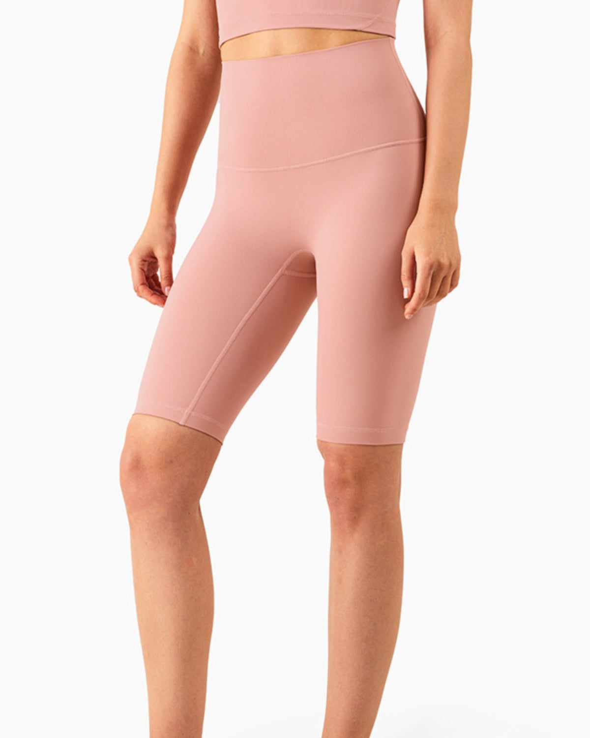 Seamless High-Rise Short 8'', Pink Collection