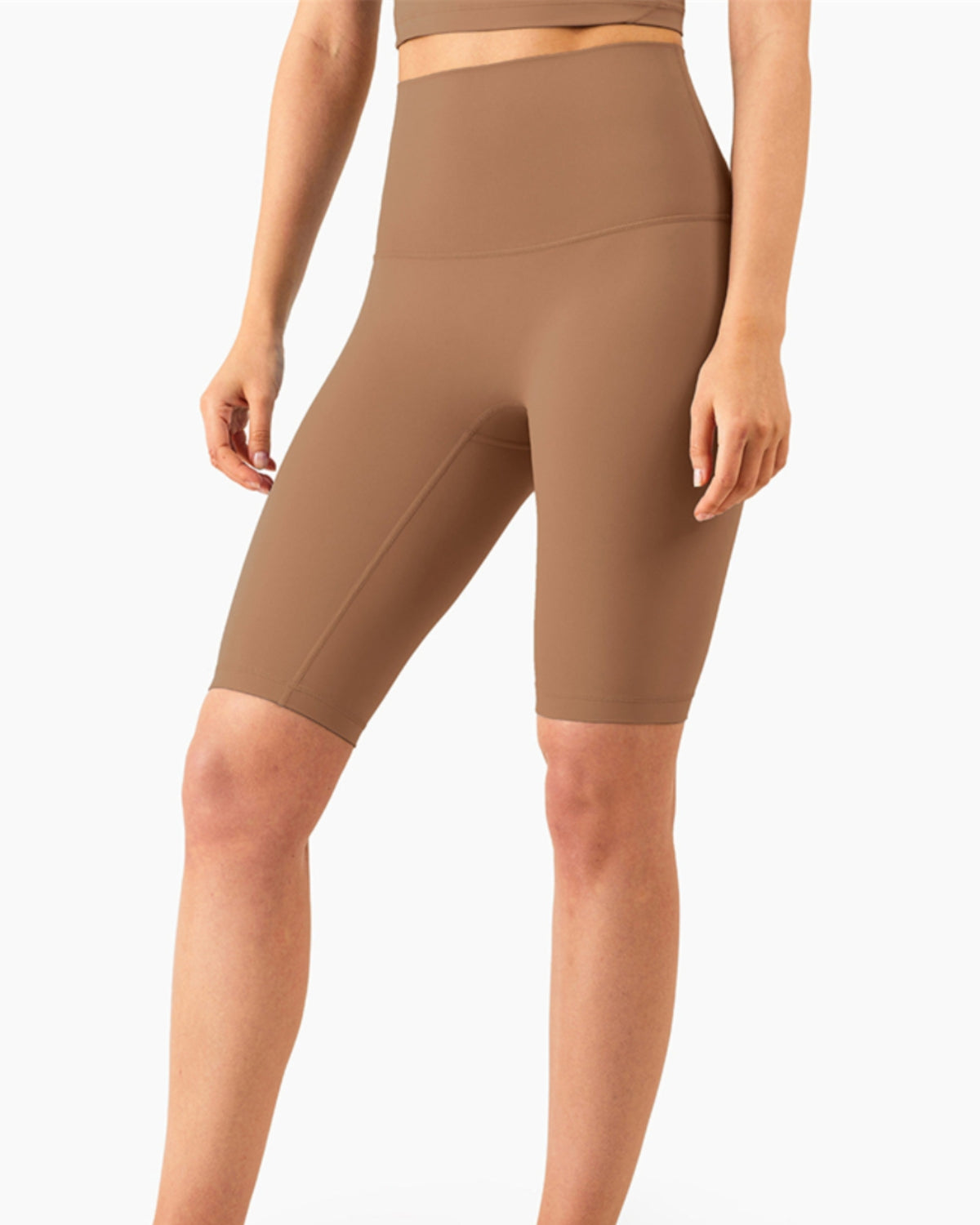 Seamless High-Rise Short 8'', Brown Collection