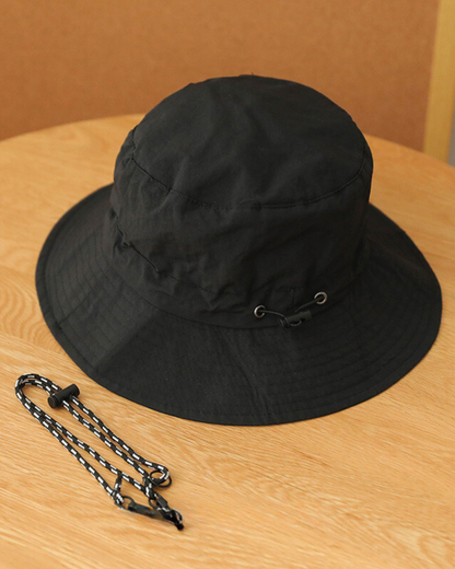 Quick-Drying Outdoor Hat With Windproof Rope